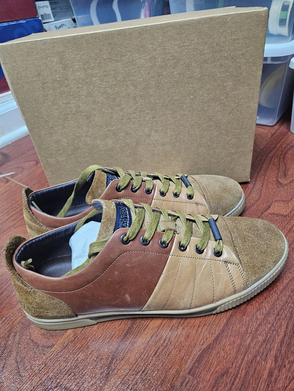 Kenneth Cole Reaction Men's Tan Brown Suede Sneakers